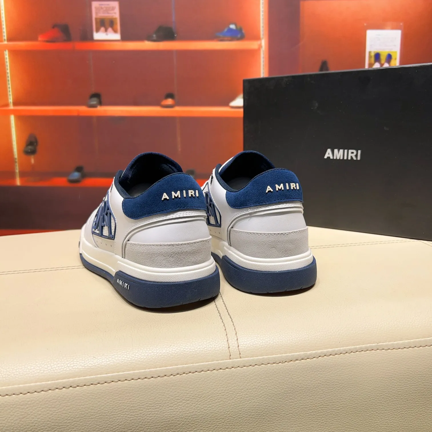 Men's men's shoes 💰500 [New style] 🌲🌲 Amiri - New Amiri trendy shoes, low-top casual sports shoes, the same style as celebrities, made of selected cowhide stitching, original outsole, comfortable on the feet, high-end workmanship, welcome to buy Size: 39-45 (customized for 46)